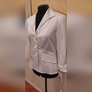 LAFAYETTE 148 BLAZER White NWT $370
